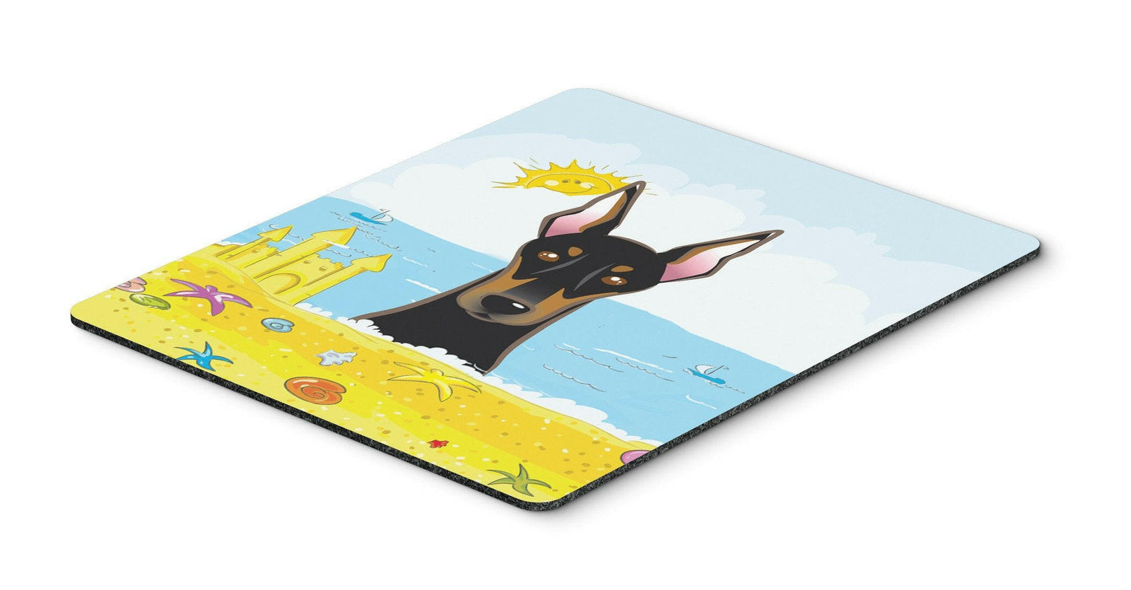 Doberman Summer Beach Mouse Pad, Hot Pad or Trivet BB2113MP by Caroline's Treasures