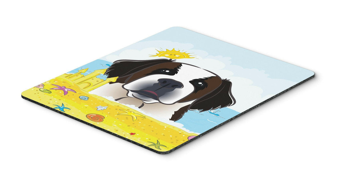 Saint Bernard Summer Beach Mouse Pad, Hot Pad or Trivet BB2114MP by Caroline&#39;s Treasures