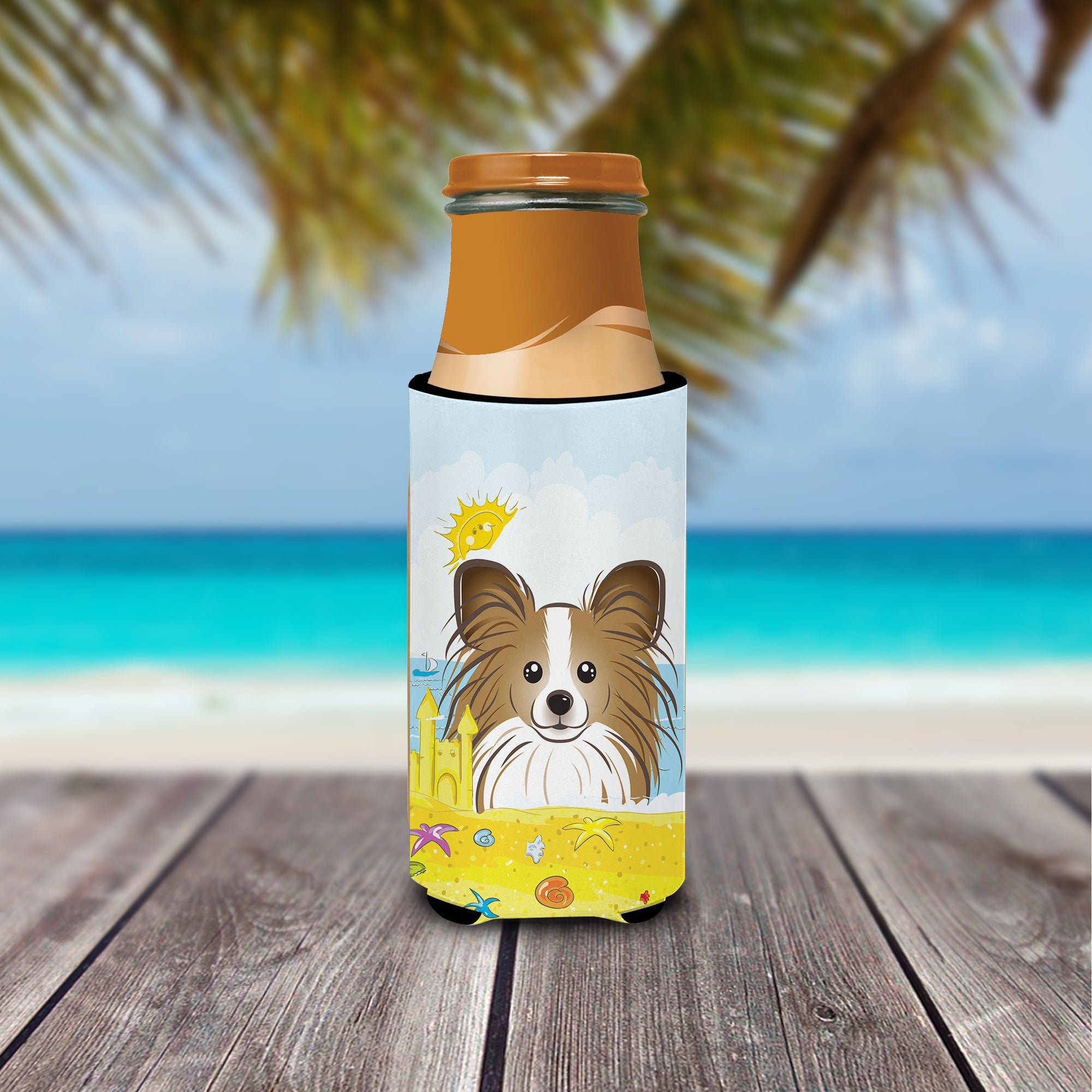 Papillon Summer Beach  Ultra Beverage Insulator for slim cans BB2116MUK  the-store.com.