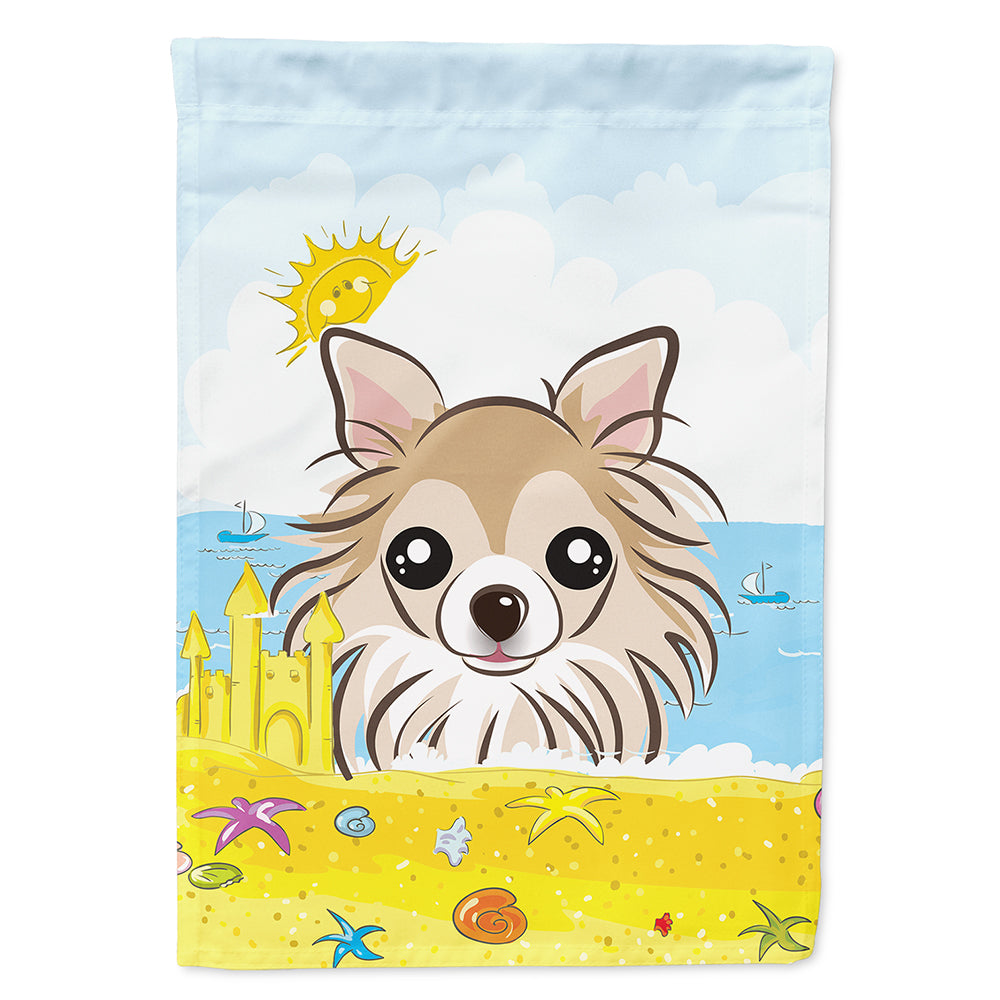 Chihuahua Summer Beach Flag Canvas House Size BB2119CHF