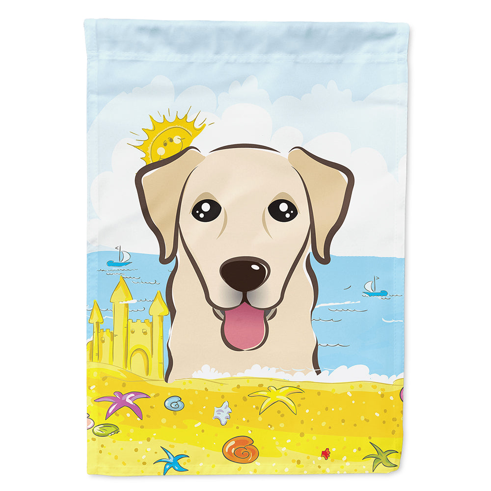 Golden Retriever Summer Beach Flag Canvas House Size BB2120CHF