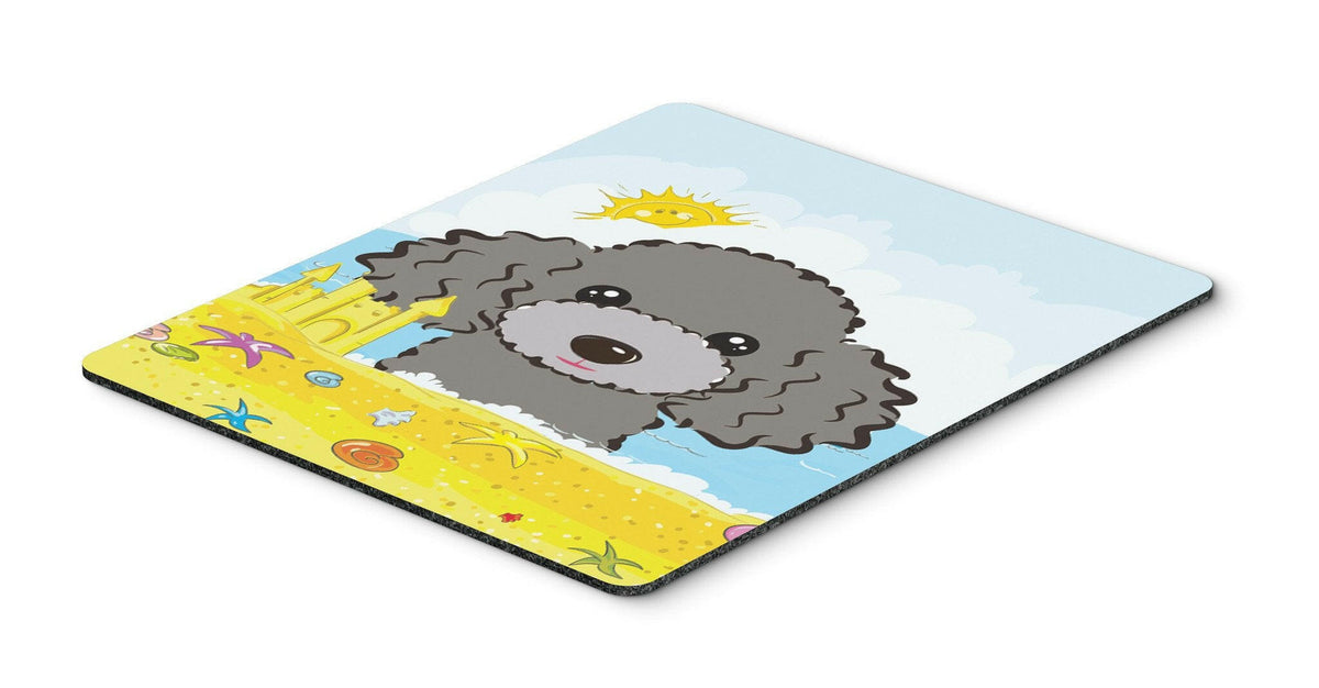 Silver Gray Poodle Summer Beach Mouse Pad, Hot Pad or Trivet BB2127MP by Caroline&#39;s Treasures