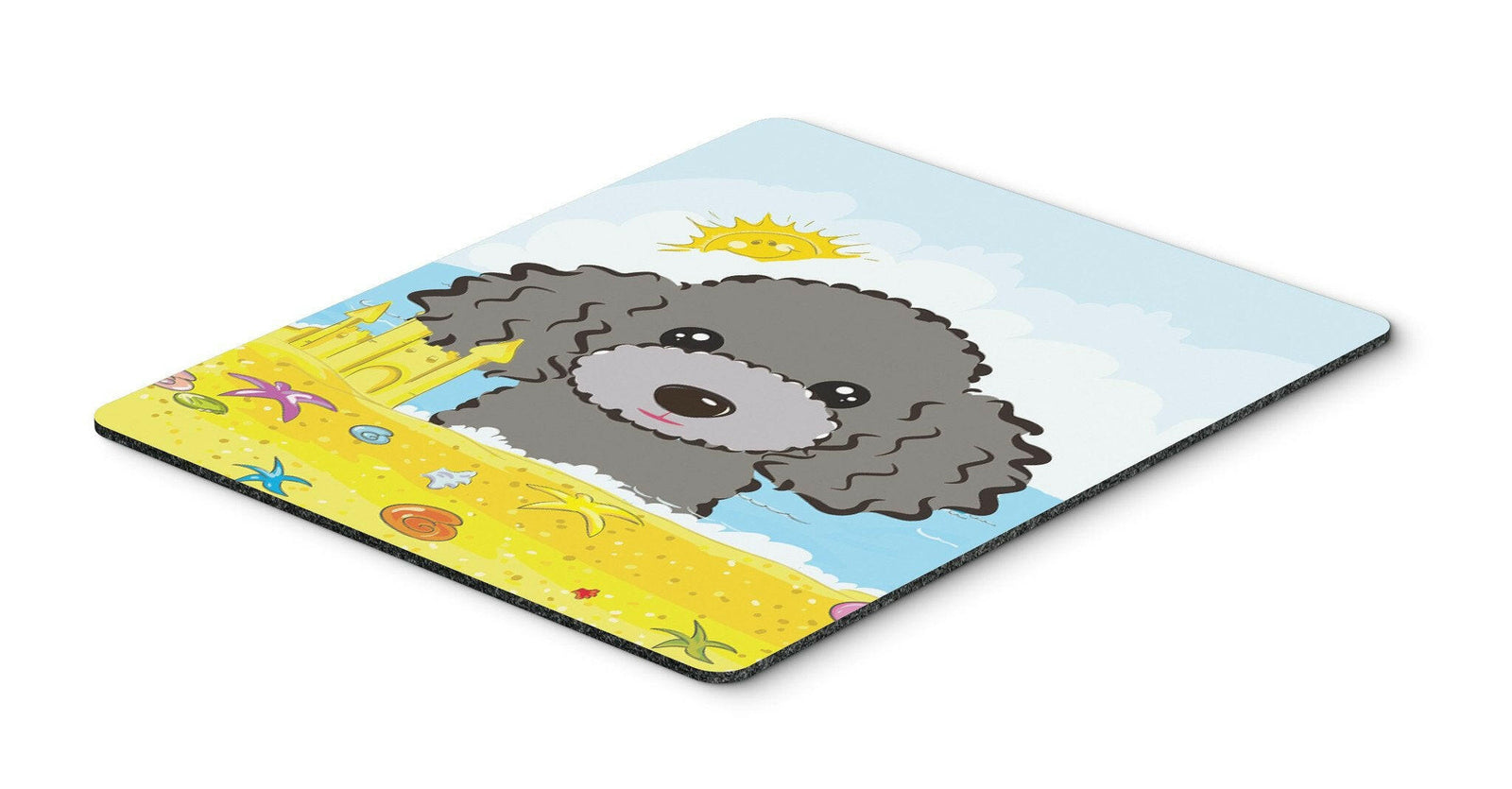 Silver Gray Poodle Summer Beach Mouse Pad, Hot Pad or Trivet BB2127MP by Caroline's Treasures