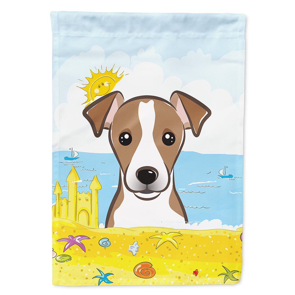 Jack Russell Terrier Summer Beach Flag Canvas House Size BB2128CHF
