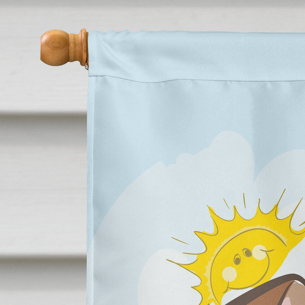 Jack Russell Terrier Summer Beach Flag Canvas House Size BB2128CHF