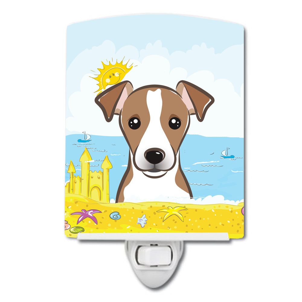 Jack Russell Terrier Summer Beach Ceramic Night Light BB2128CNL - the-store.com