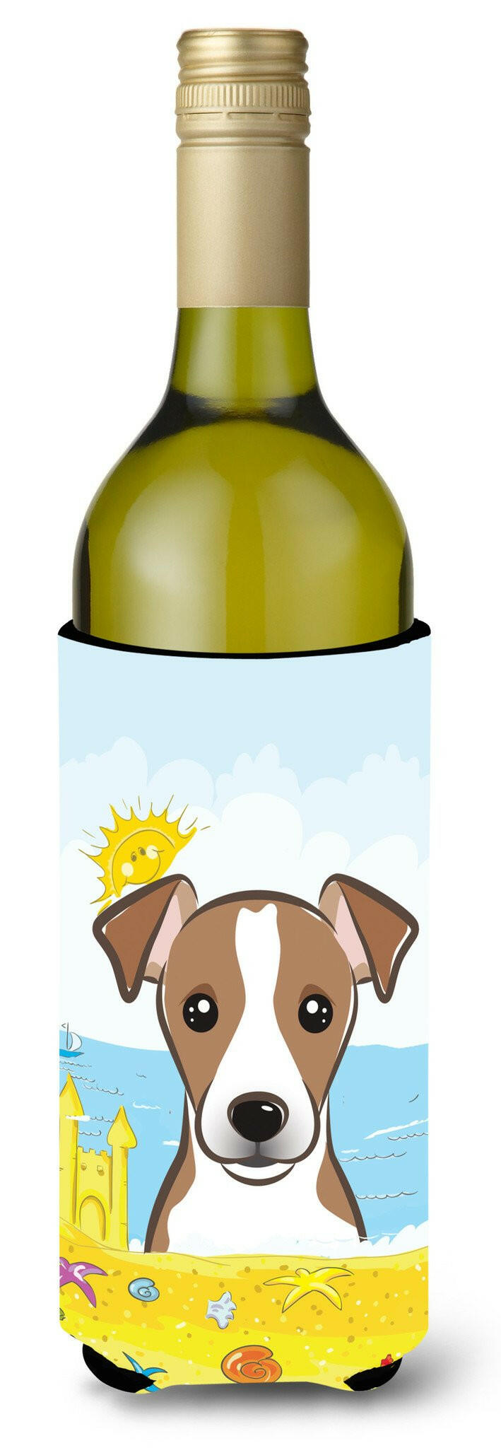 Jack Russell Terrier Summer Beach Wine Bottle Beverage Insulator Hugger BB2128LITERK by Caroline&#39;s Treasures