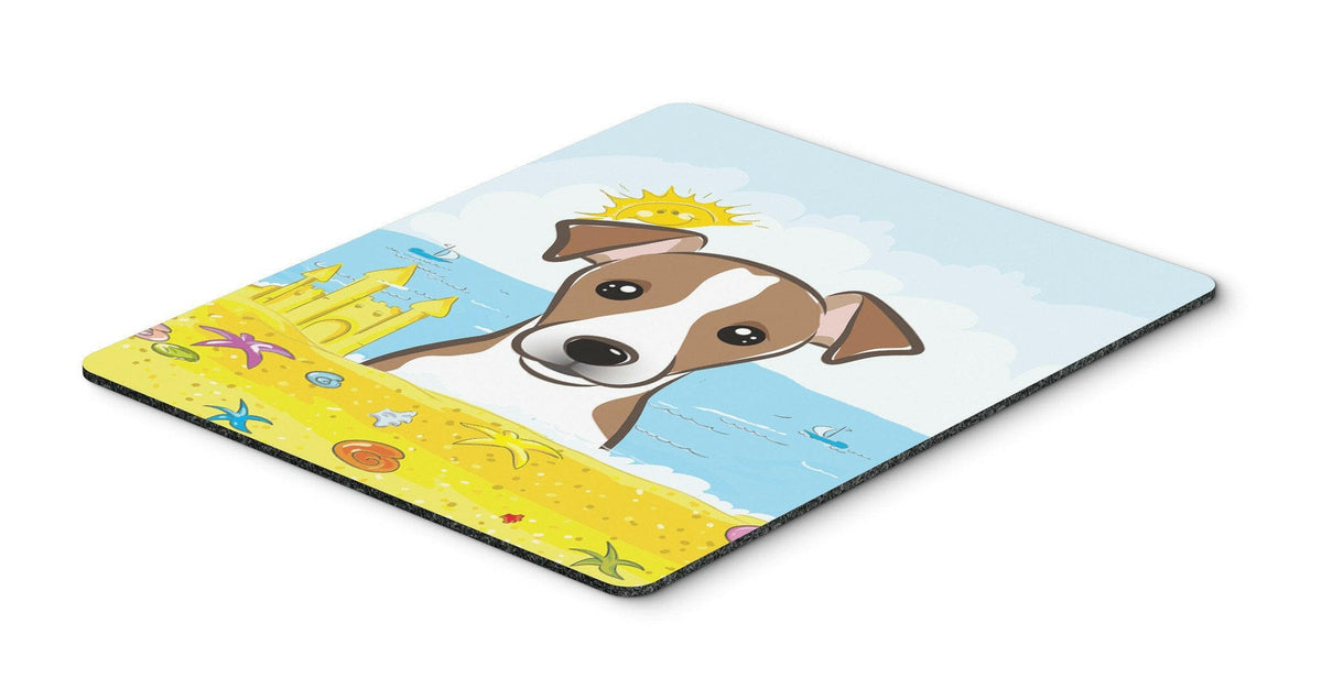 Jack Russell Terrier Summer Beach Mouse Pad, Hot Pad or Trivet BB2128MP by Caroline&#39;s Treasures