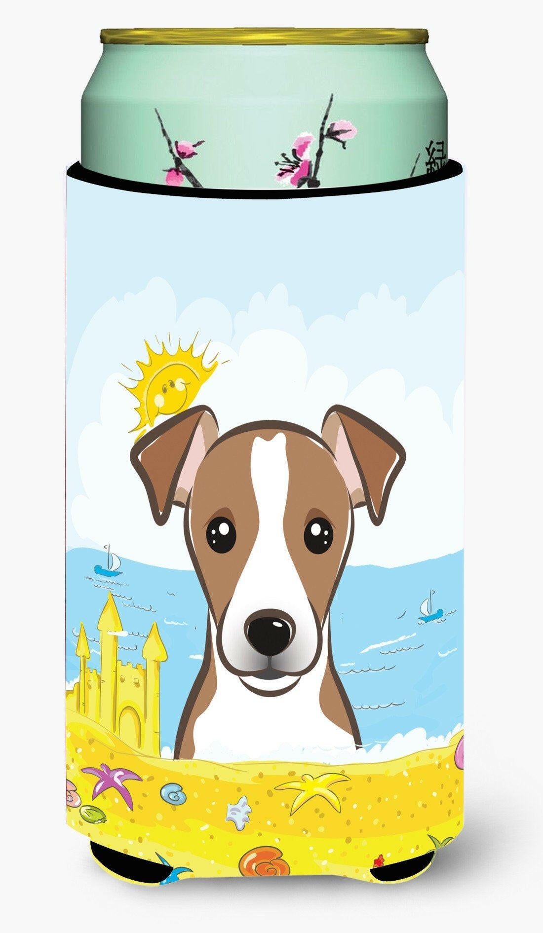 Jack Russell Terrier Summer Beach Tall Boy Beverage Insulator  Hugger BB2128TBC by Caroline&#39;s Treasures