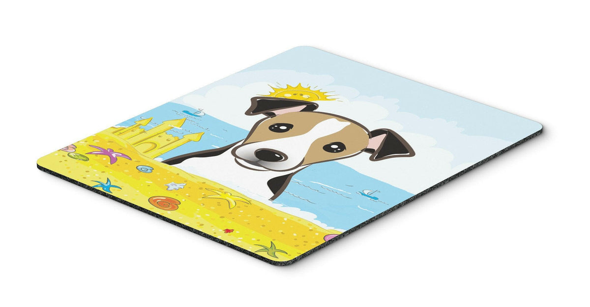 Jack Russell Terrier Summer Beach Mouse Pad, Hot Pad or Trivet BB2129MP by Caroline&#39;s Treasures