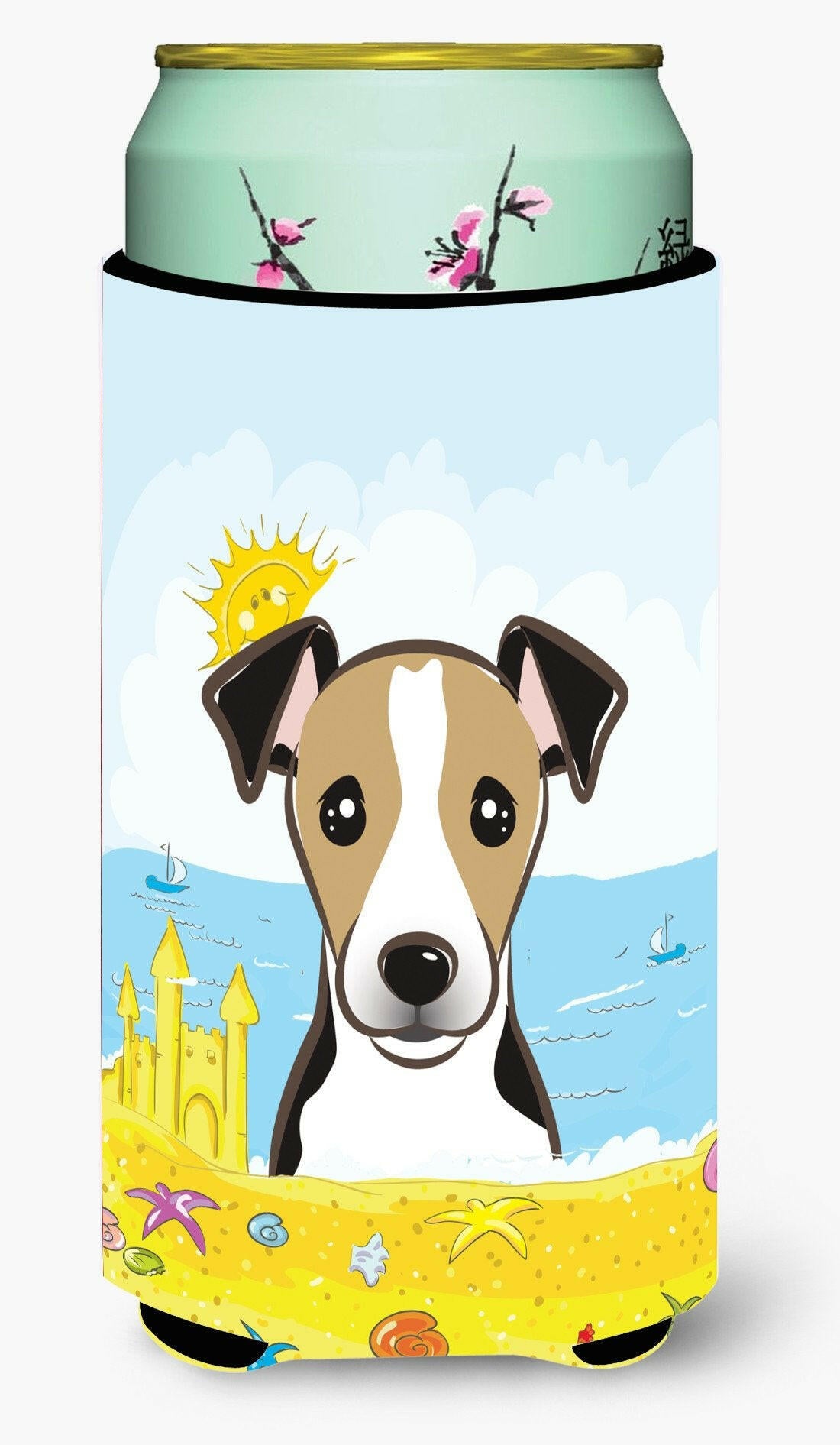 Jack Russell Terrier Summer Beach Tall Boy Beverage Insulator  Hugger BB2129TBC by Caroline&#39;s Treasures