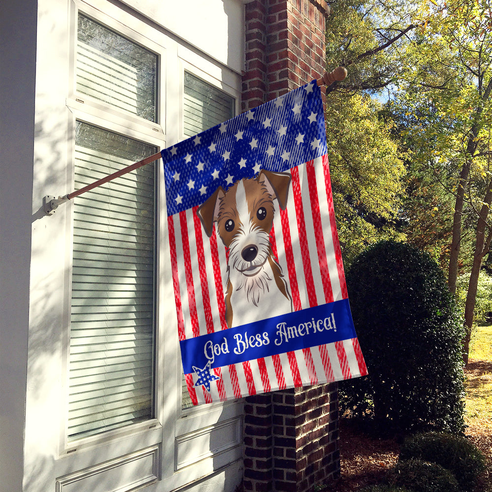 Jack Russell Terrier Flag Canvas House Size BB2132CHF  the-store.com.