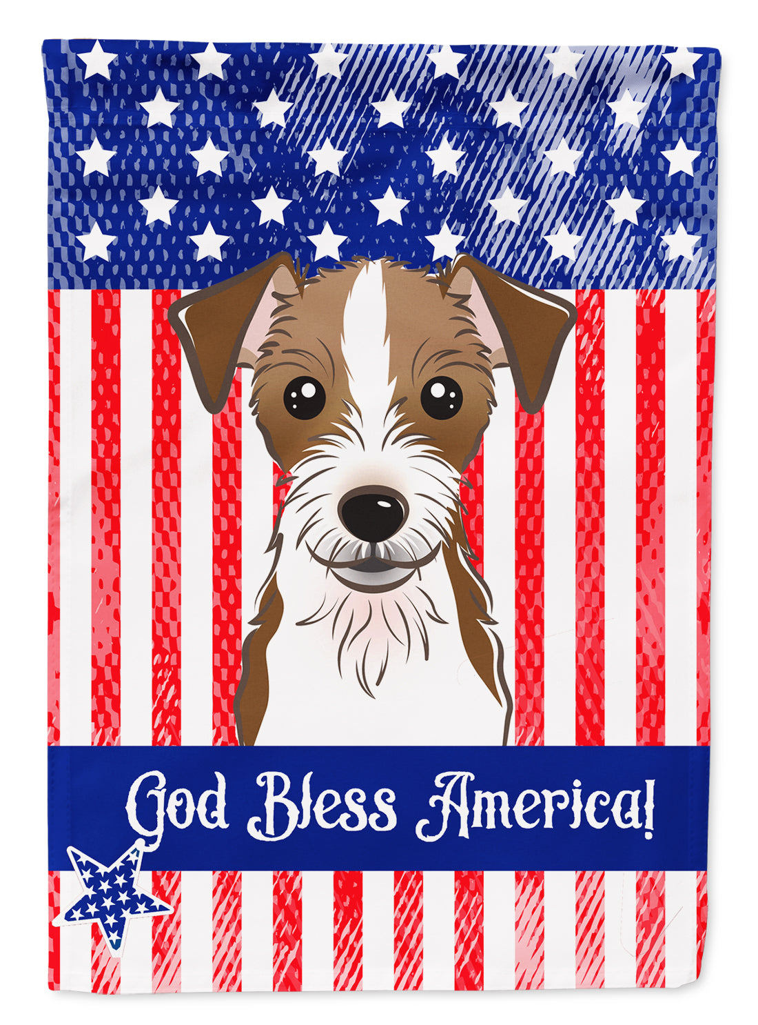 Jack Russell Terrier Flag Garden Size BB2132GF.