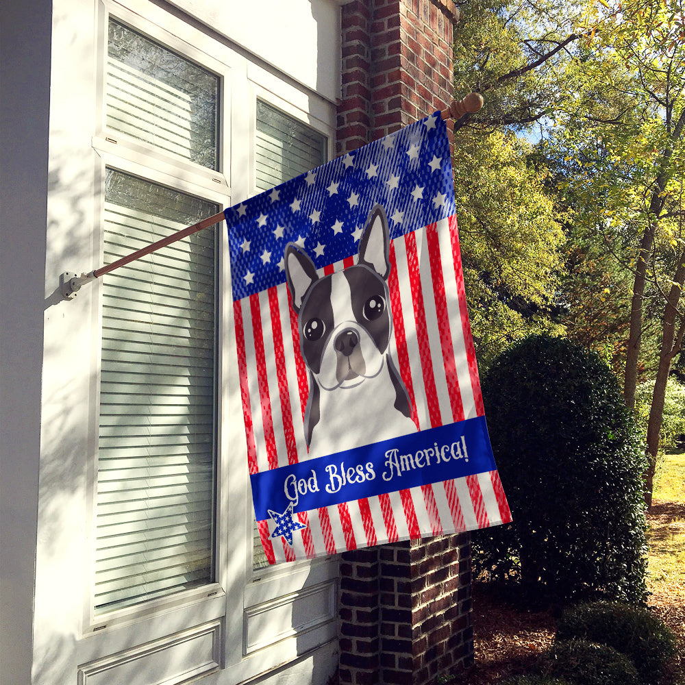 Boston Terrier Flag Canvas House Size BB2133CHF