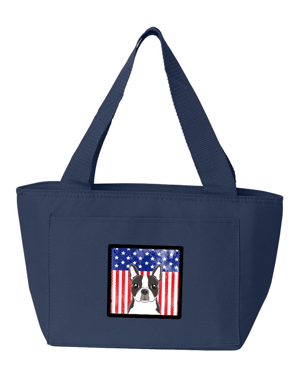 American Flag and Boston Terrier Lunch Bag BB2133NA-8808 by Caroline&#39;s Treasures