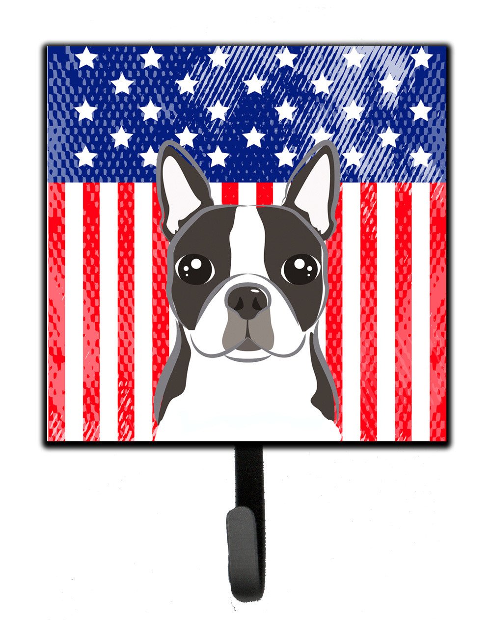 American Flag and Boston Terrier Leash or Key Holder BB2133SH4 by Caroline&#39;s Treasures