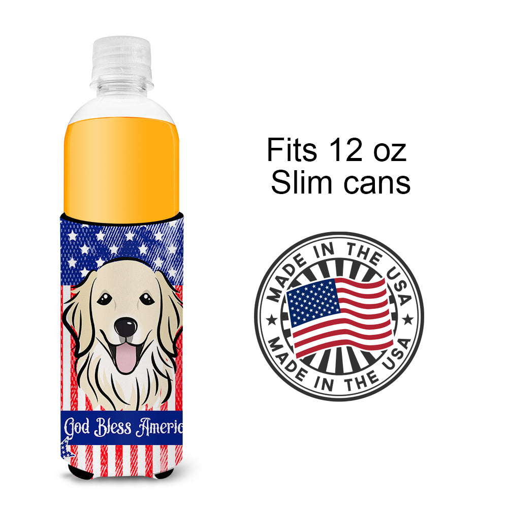 Golden Retriever  Ultra Beverage Insulator for slim cans BB2135MUK  the-store.com.