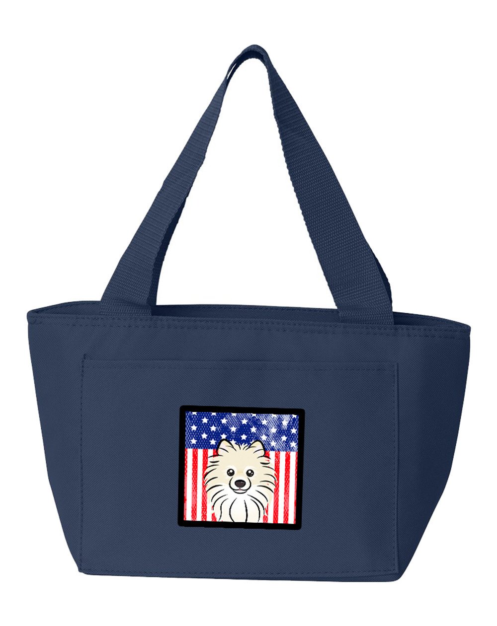 American Flag and Pomeranian Lunch Bag BB2137NA-8808 by Caroline&#39;s Treasures