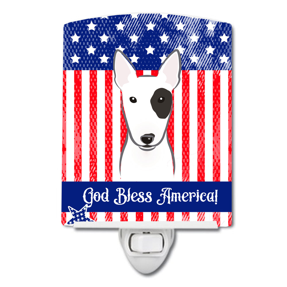 American Flag and Bull Terrier Ceramic Night Light BB2139CNL - the-store.com