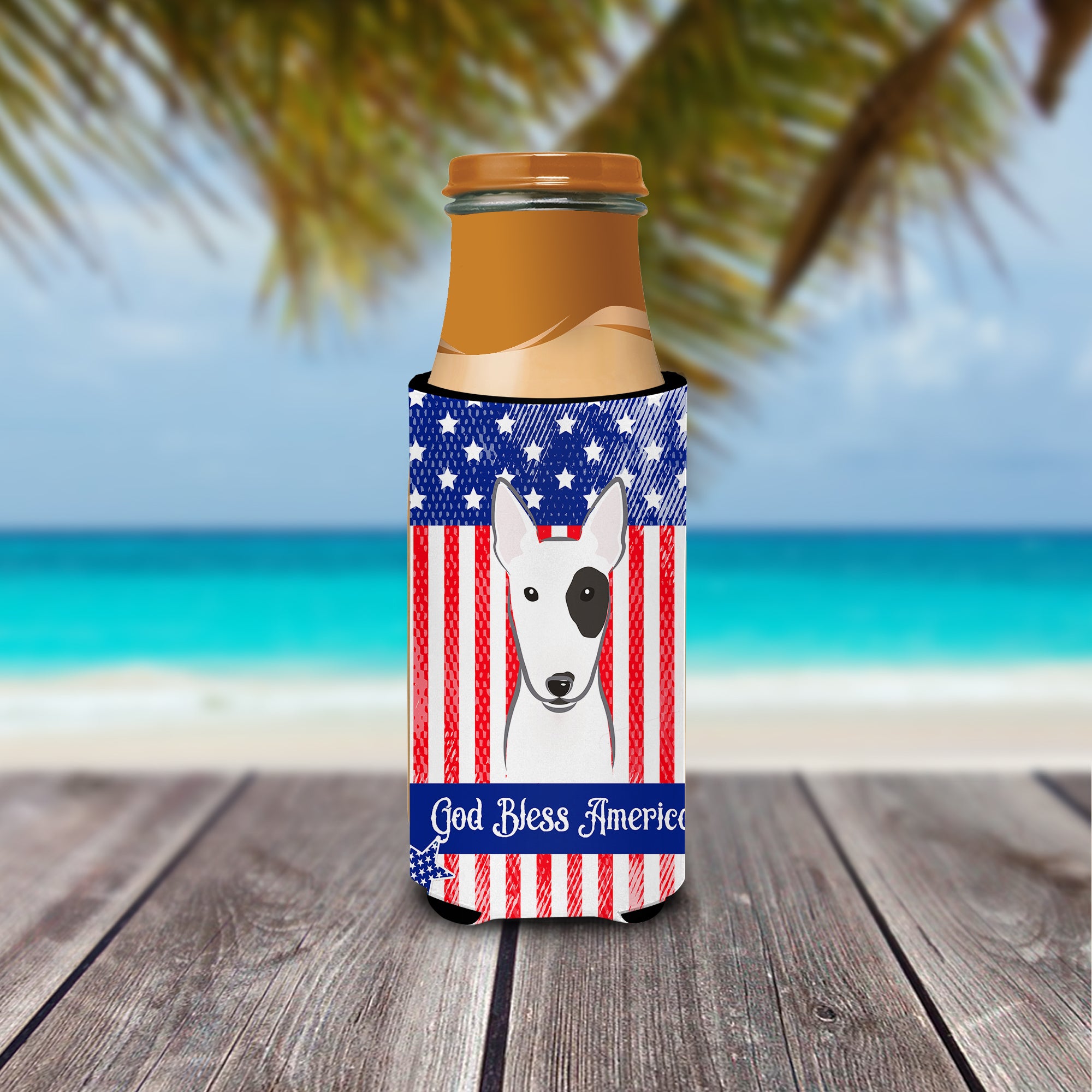 Bull Terrier  Ultra Beverage Insulator for slim cans BB2139MUK  the-store.com.