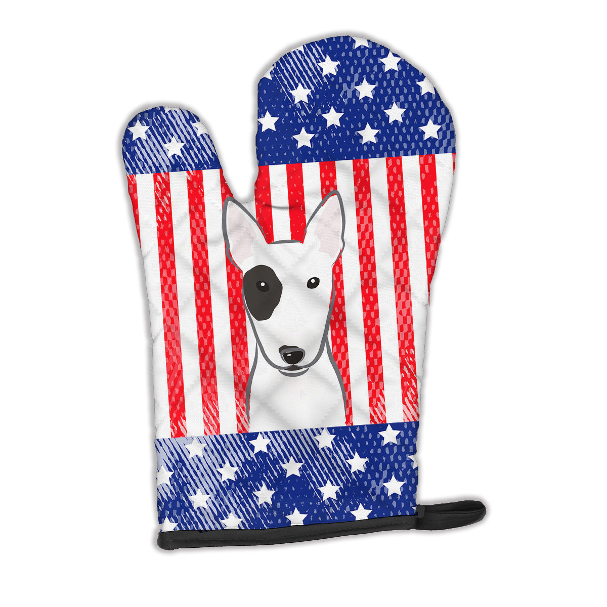 American Flag and Bull Terrier Oven Mitt BB2139OVMT