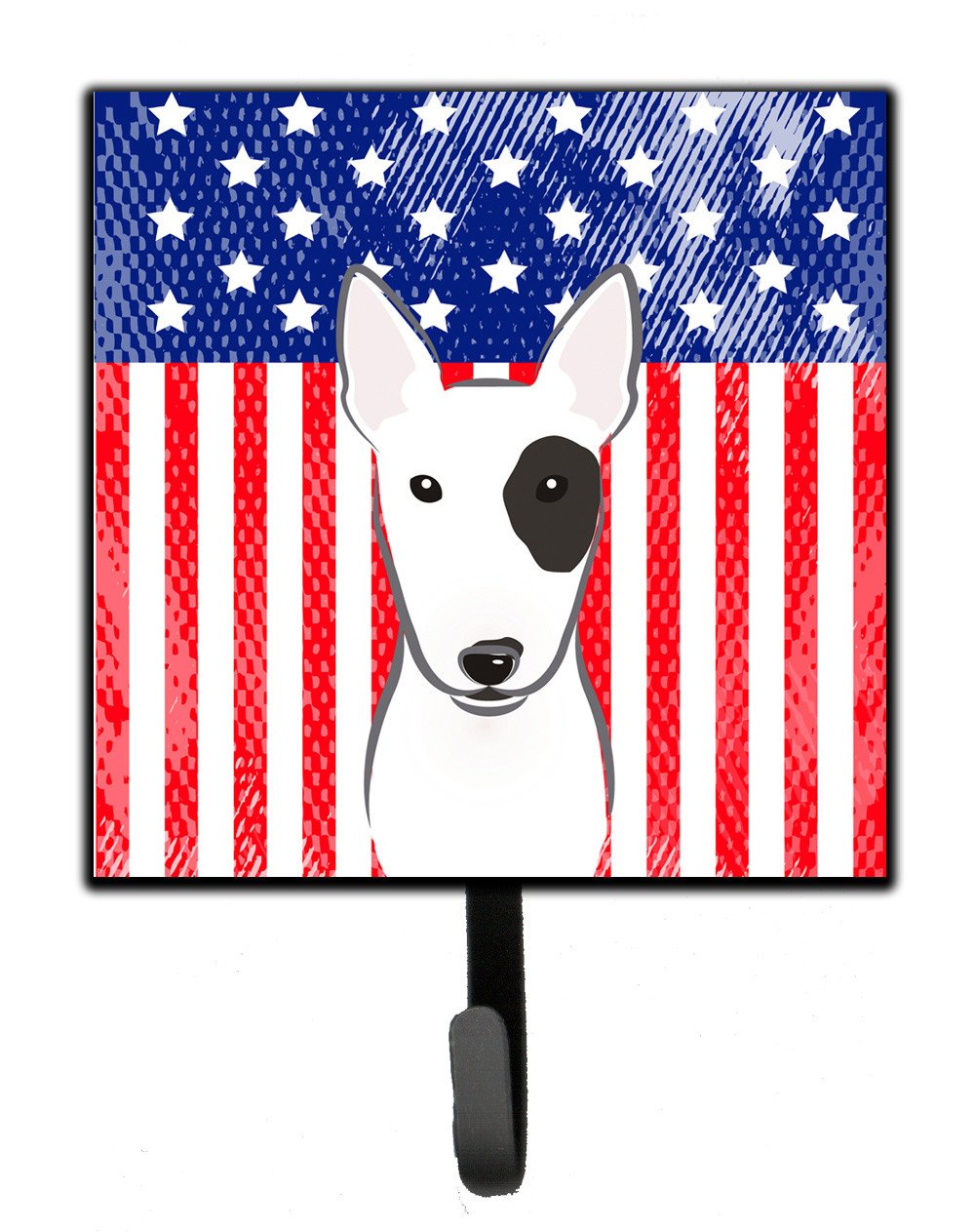American Flag and Bull Terrier Leash or Key Holder BB2139SH4 by Caroline&#39;s Treasures