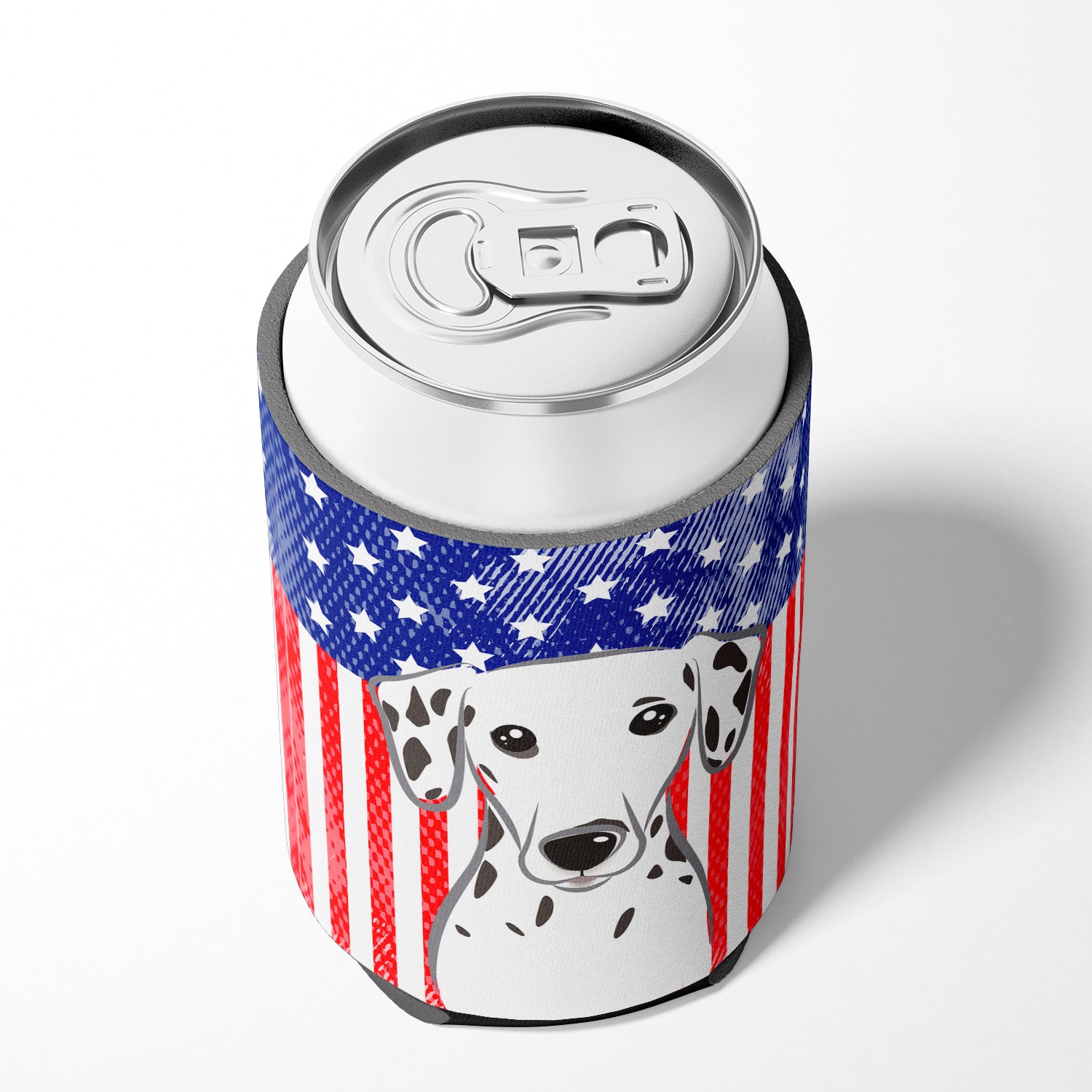 American Flag and Dalmatian Can or Bottle Hugger BB2140CC.