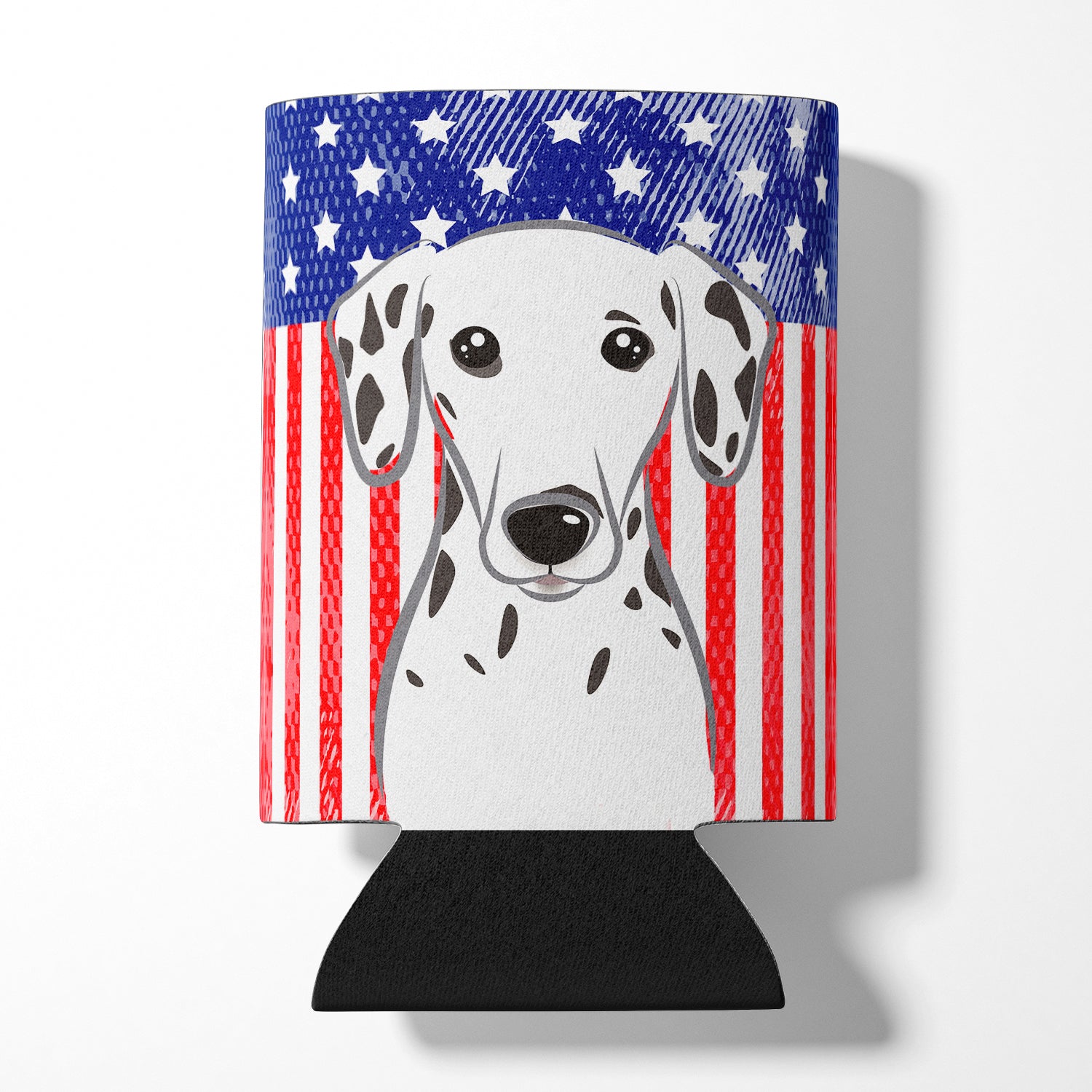 American Flag and Dalmatian Can or Bottle Hugger BB2140CC