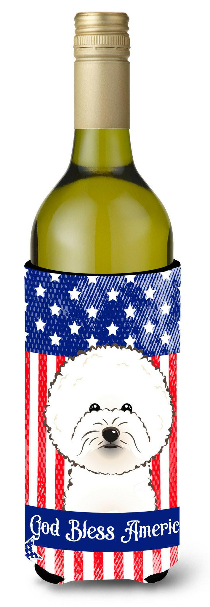 Bichon Frise Wine Bottle Beverage Insulator Hugger BB2147LITERK