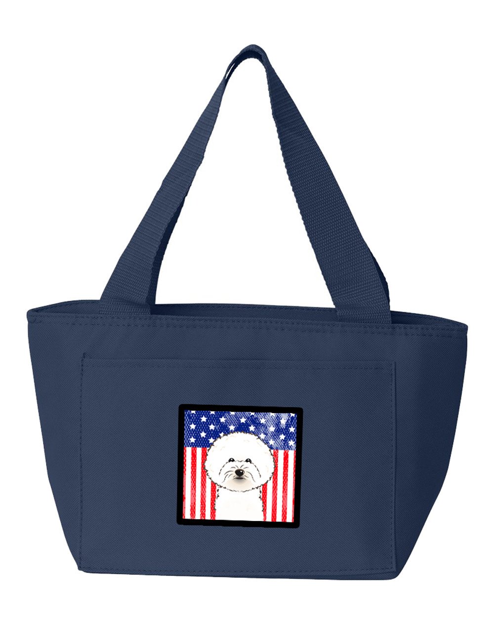 American Flag and Bichon Frise Lunch Bag BB2147NA-8808 by Caroline&#39;s Treasures