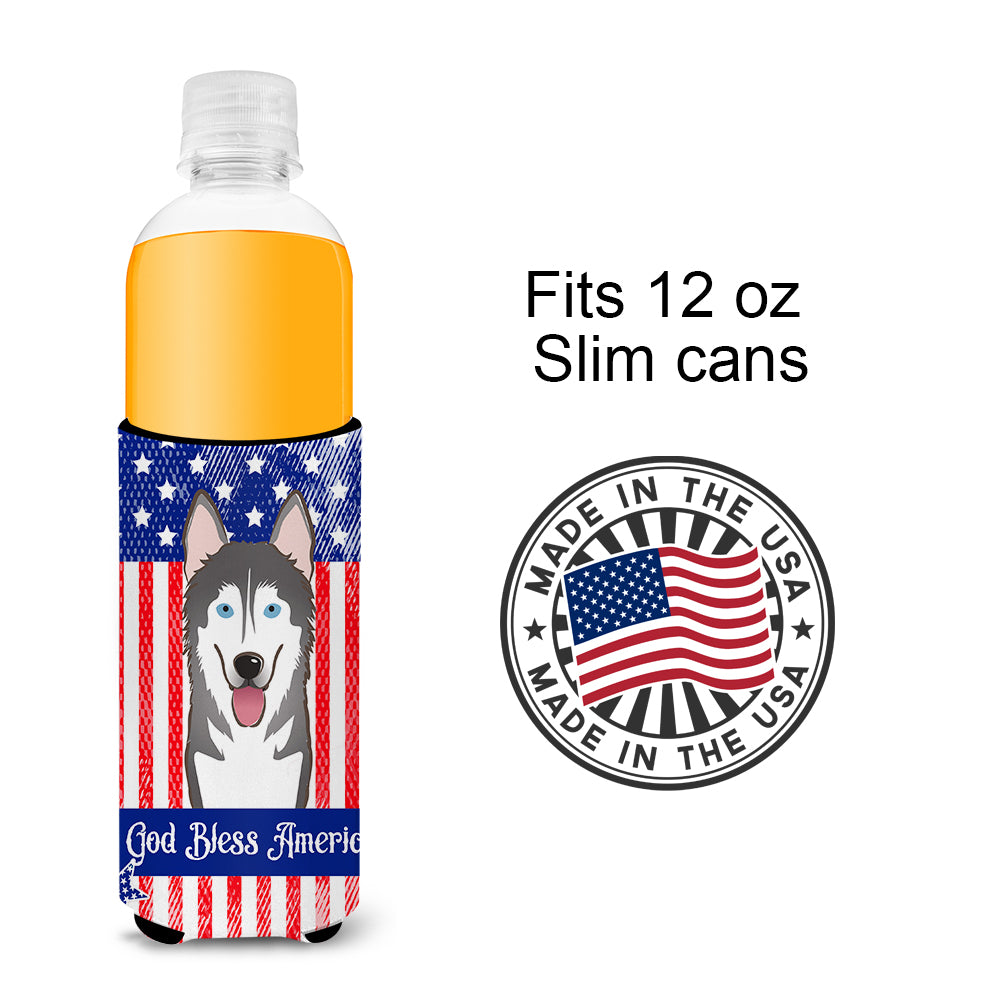 Alaskan Malamute  Ultra Beverage Insulator for slim cans BB2148MUK  the-store.com.