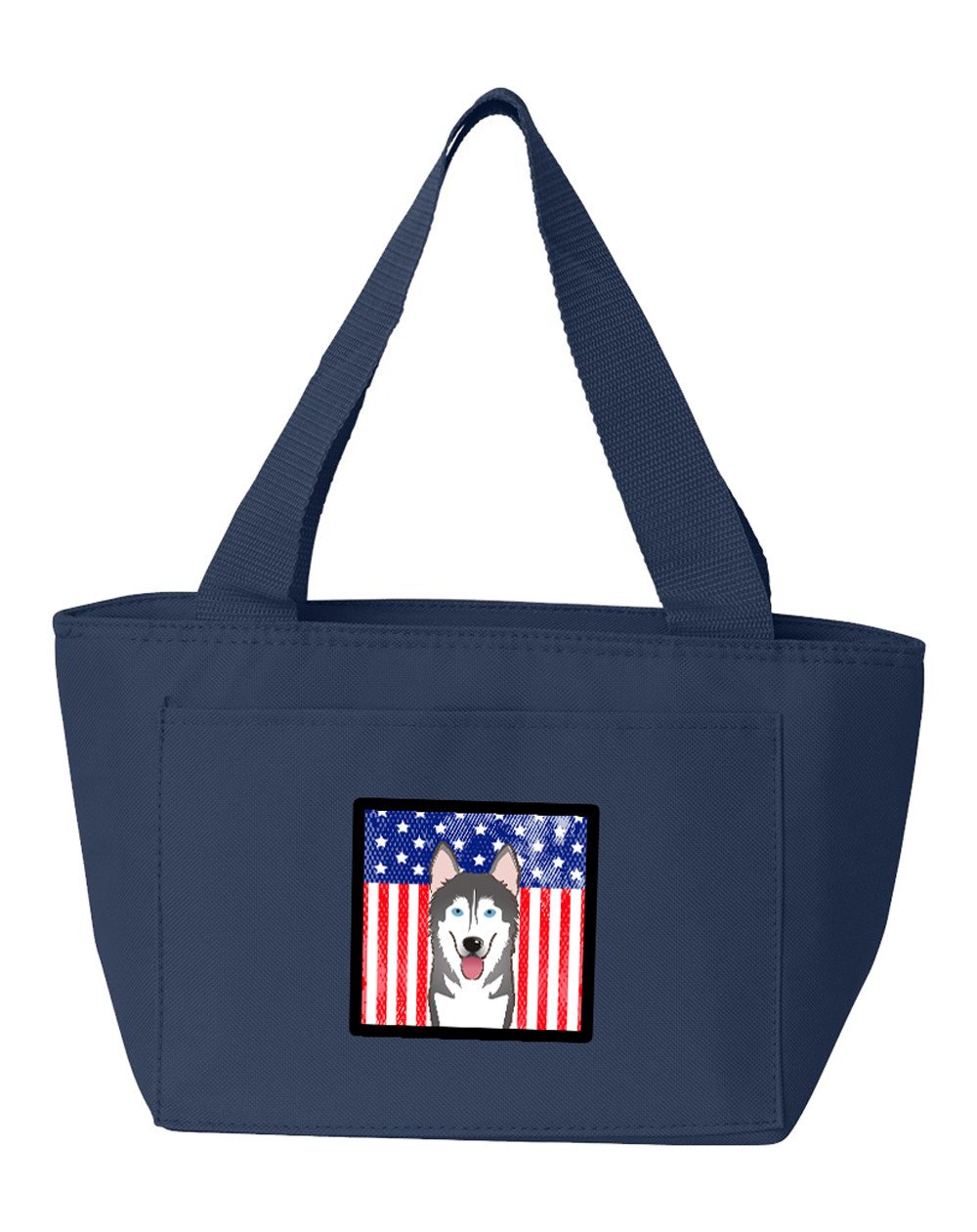 American Flag and Alaskan Malamute Lunch Bag BB2148NA-8808 by Caroline&#39;s Treasures