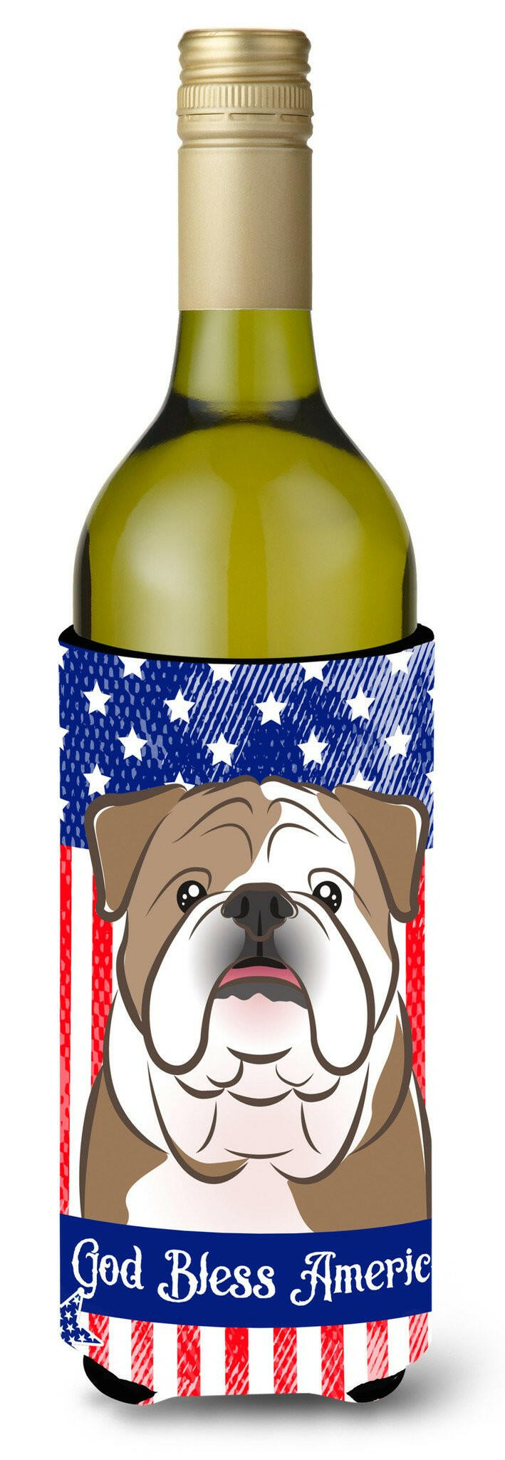 English Bulldog  Wine Bottle Beverage Insulator Hugger BB2149LITERK by Caroline&#39;s Treasures