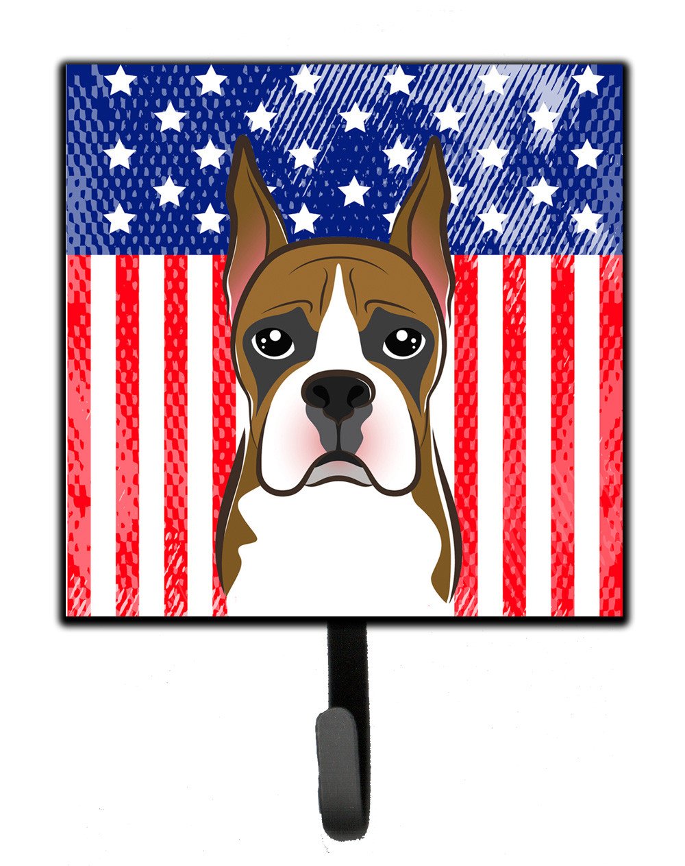 American Flag and Boxer Leash or Key Holder BB2153SH4 by Caroline&#39;s Treasures