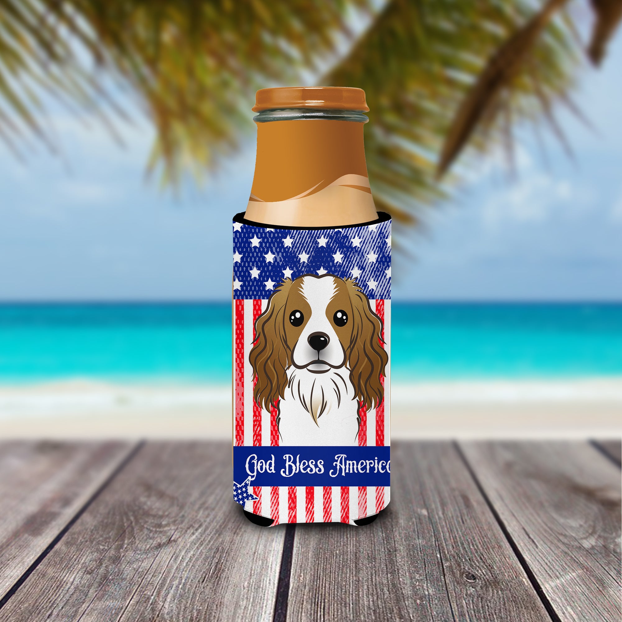 Cavalier Spaniel  Ultra Beverage Insulator for slim cans BB2154MUK  the-store.com.
