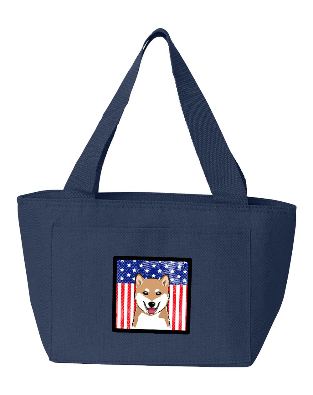 American Flag and Shiba Inu Lunch Bag BB2155NA-8808 by Caroline&#39;s Treasures