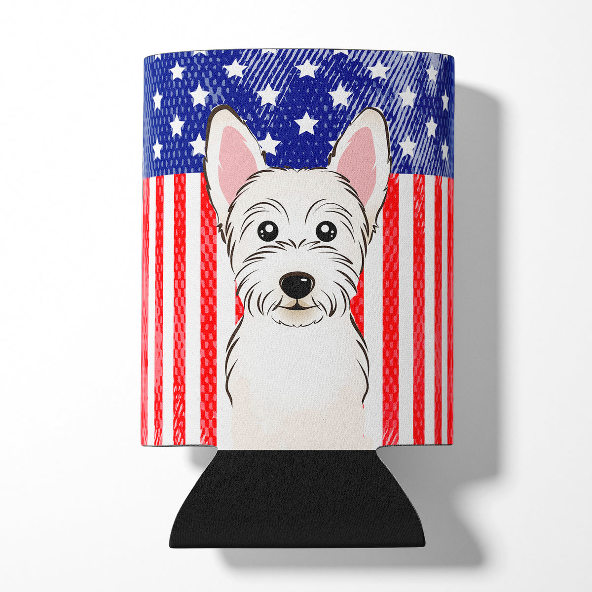 American Flag and Westie Can or Bottle Hugger BB2156CC