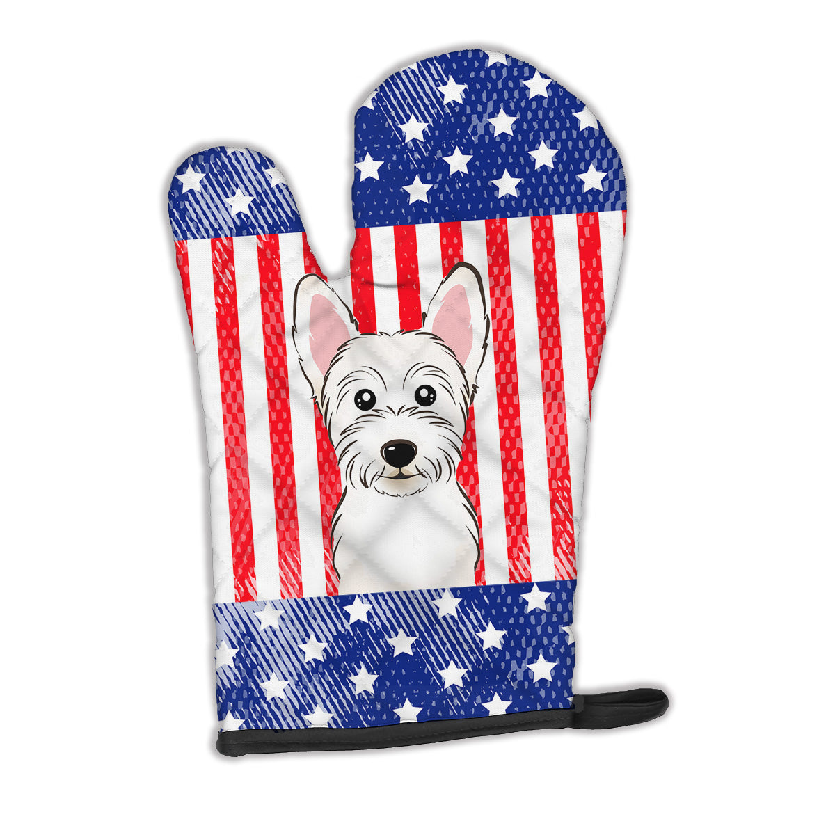 American Flag and Westie Oven Mitt BB2156OVMT