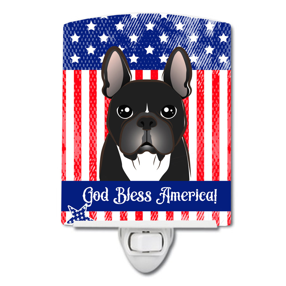 American Flag and French Bulldog Ceramic Night Light BB2157CNL - the-store.com
