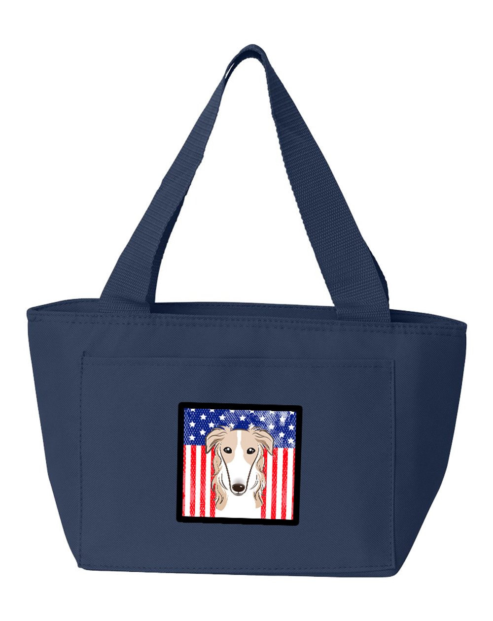 American Flag and Borzoi Lunch Bag BB2158NA-8808 by Caroline&#39;s Treasures