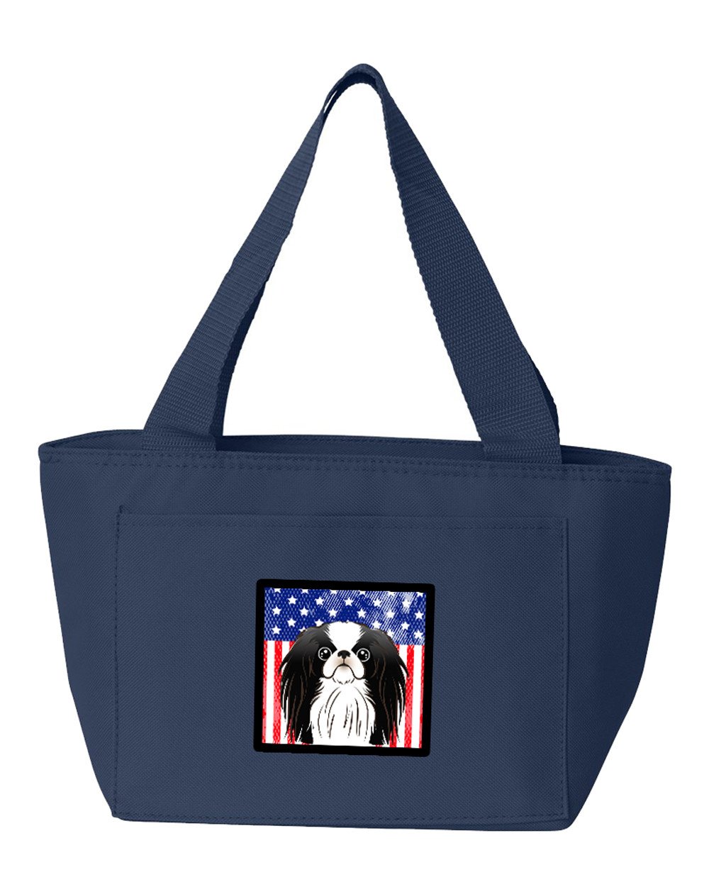American Flag and Japanese Chin Lunch Bag BB2160NA-8808 by Caroline&#39;s Treasures