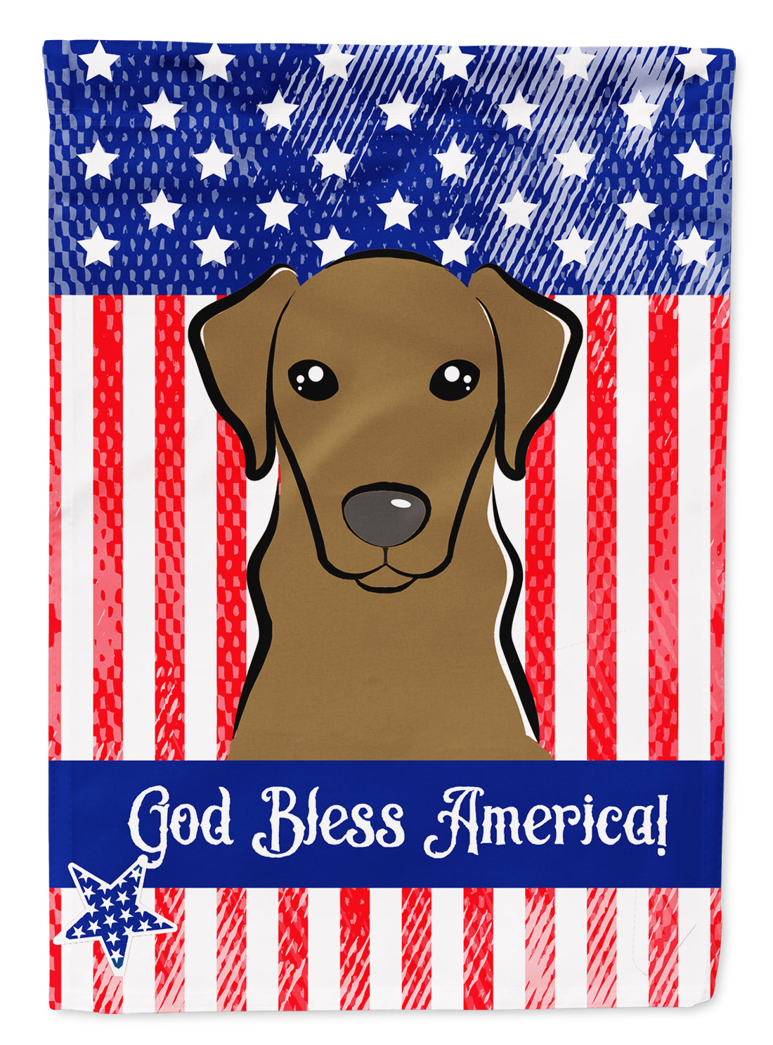 God Bless American Flag with Wirehaired Dachshund Flag Garden Size BB2163GF