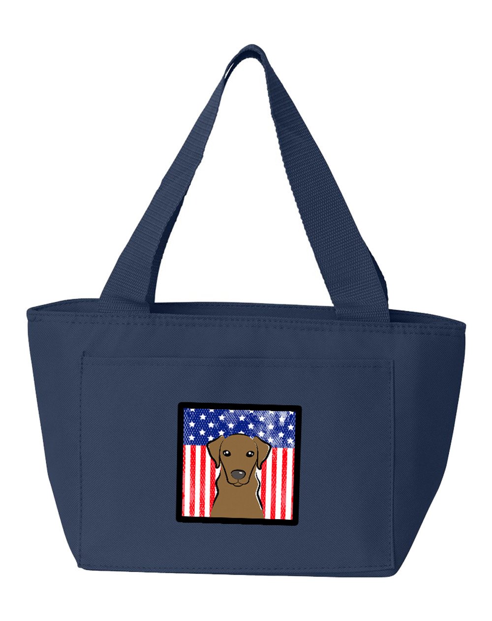 American Flag and Chocolate Labrador Lunch Bag BB2164NA-8808 by Caroline&#39;s Treasures