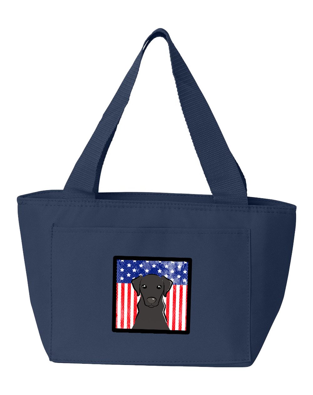 American Flag and Black Labrador Lunch Bag BB2165NA-8808 by Caroline&#39;s Treasures