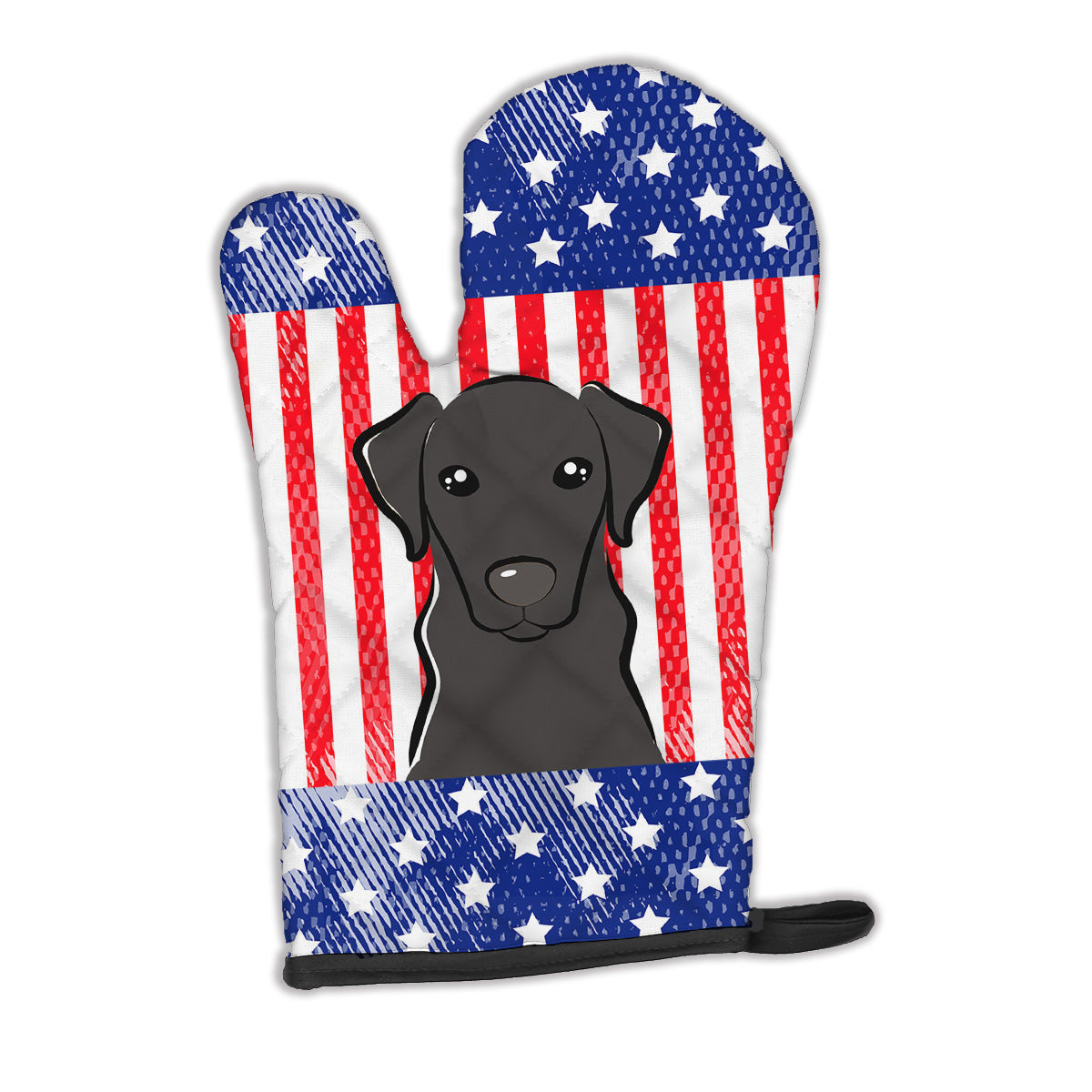 American Flag and Black Labrador Oven Mitt BB2165OVMT  the-store.com.