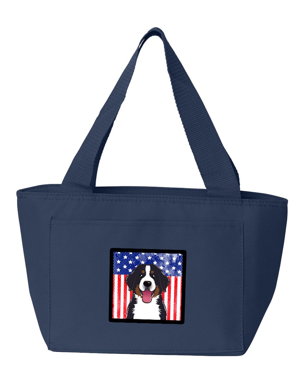 American Flag and Bernese Mountain Dog Lunch Bag BB2167NA-8808 by Caroline&#39;s Treasures