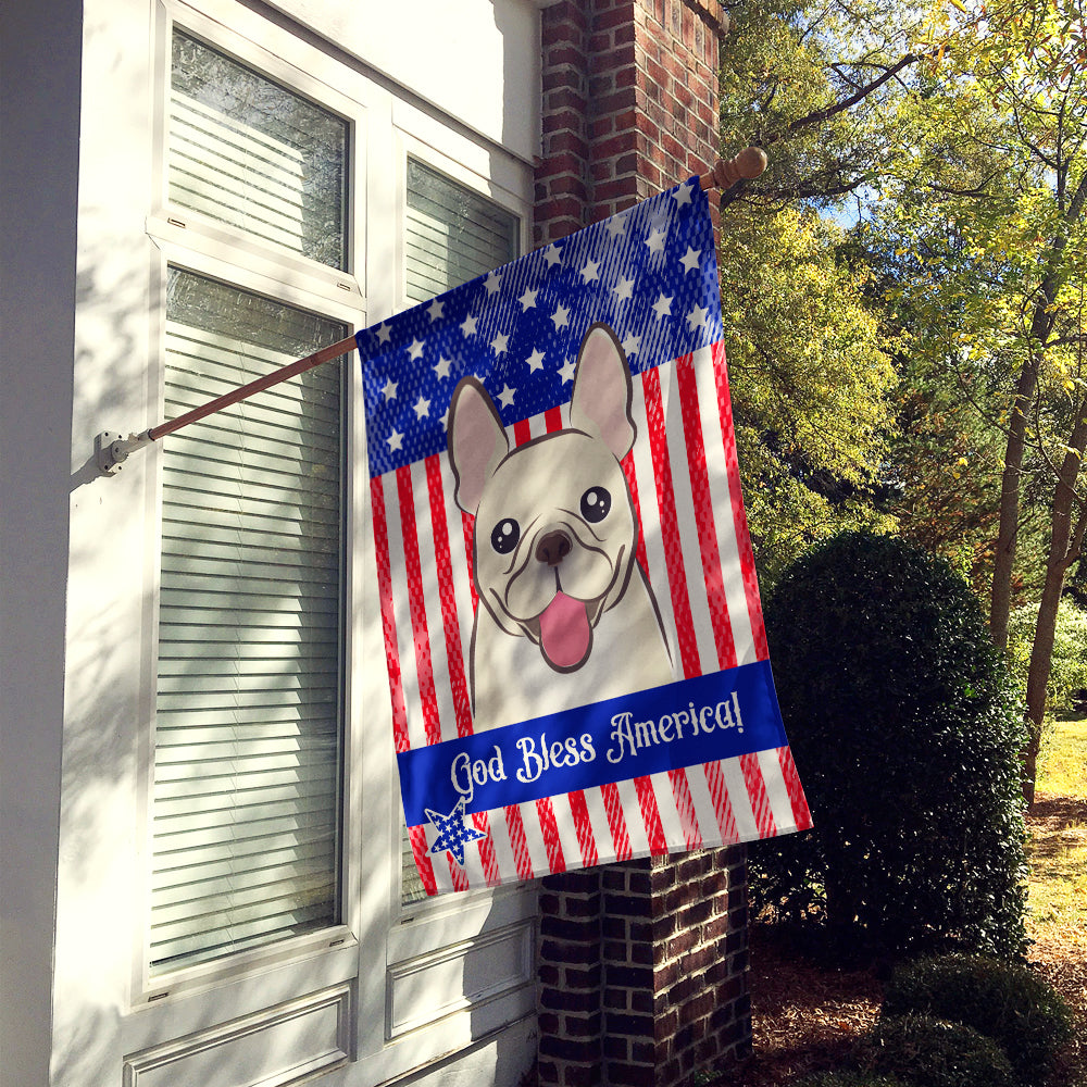 God Bless American Flag with French Bulldog Flag Canvas House Size BB2168CHF  the-store.com.