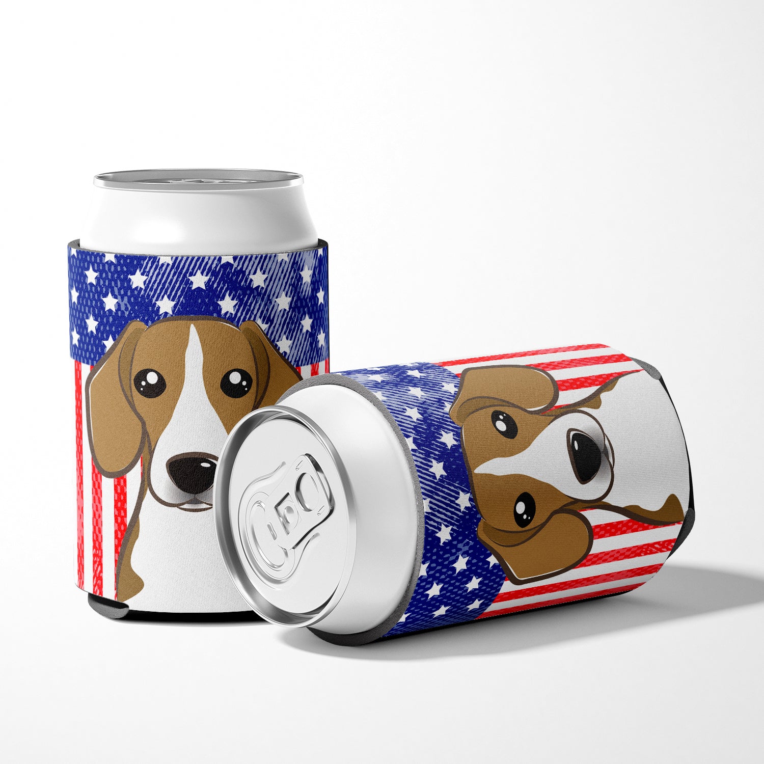 American Flag and Beagle Can or Bottle Hugger BB2169CC.