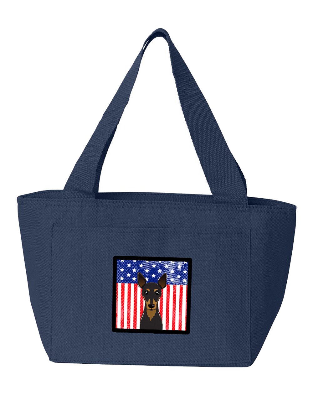 American Flag and Min Pin Lunch Bag BB2170NA-8808 by Caroline&#39;s Treasures