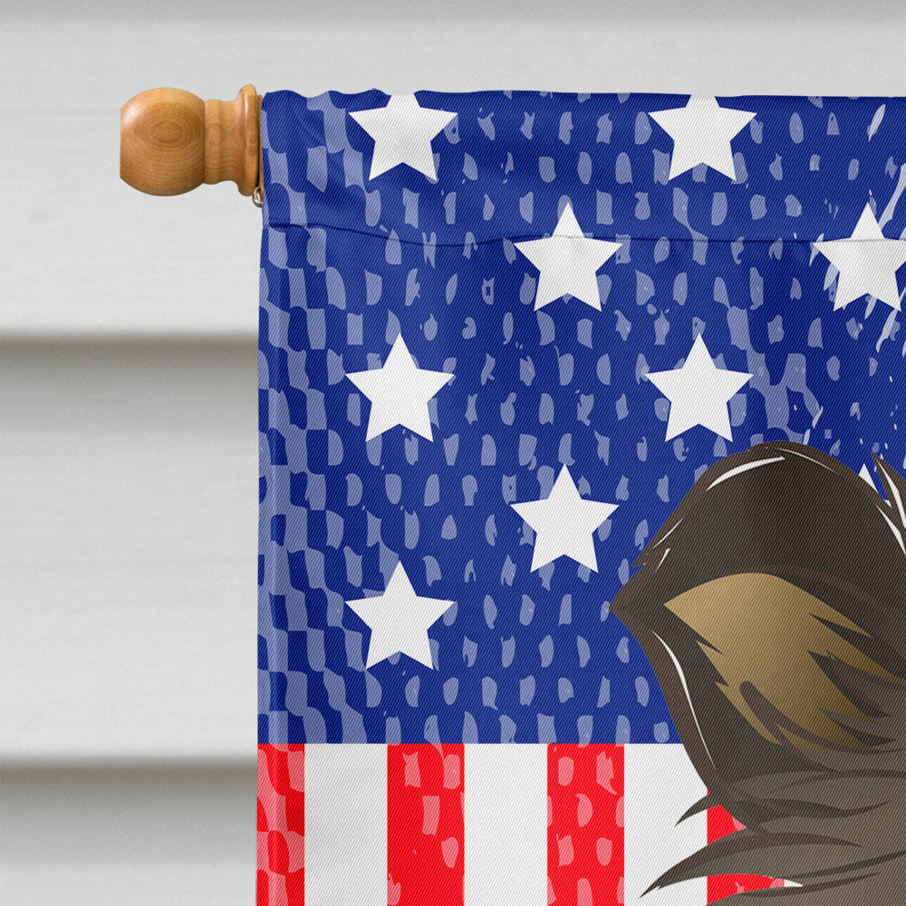 God Bless American Flag with Sheltie Flag Canvas House Size  the-store.com.